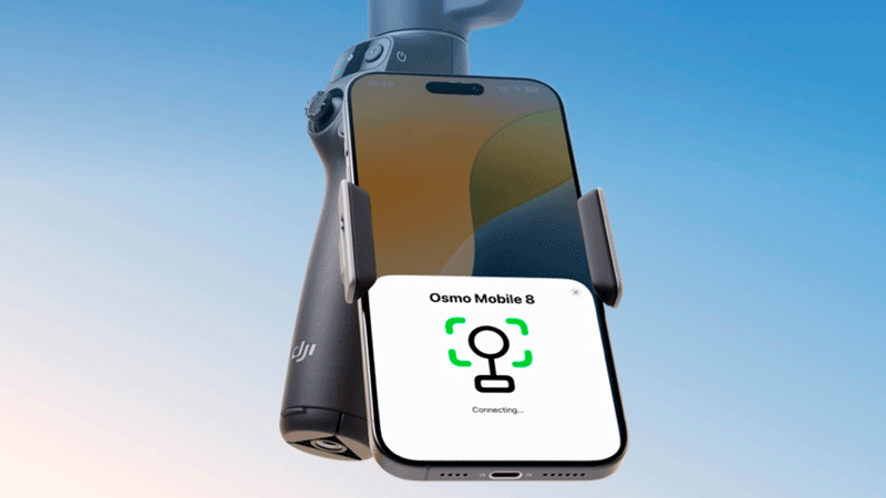 Подключение смартфона к стабилизатору DJI Osmo Mobile 8