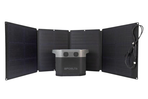 Портативная зарядная станция Ecoflow Delta с солнечной панелью 110W фото 1