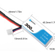 LiPo-аккумулятор BetaFPV 300mAh 2S 45C фото 3