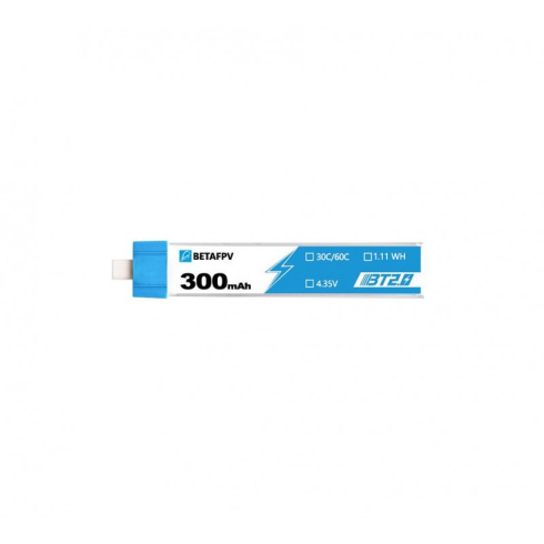 Аккумулятор BetaFPV 300 mAh 1S 30C (BT2.0) фото 1