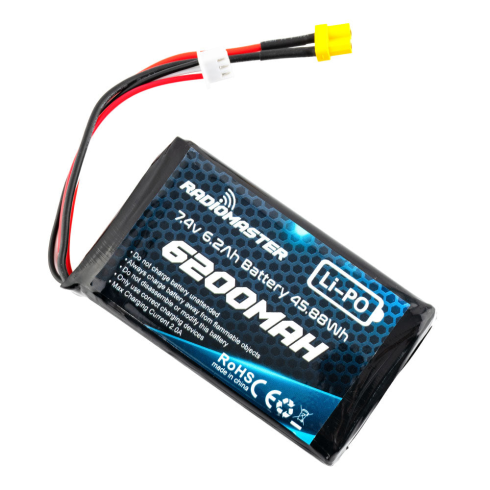 Аккумулятор RadioMaster 2S 7.4V 6200mAh Lipo Battery фото 2