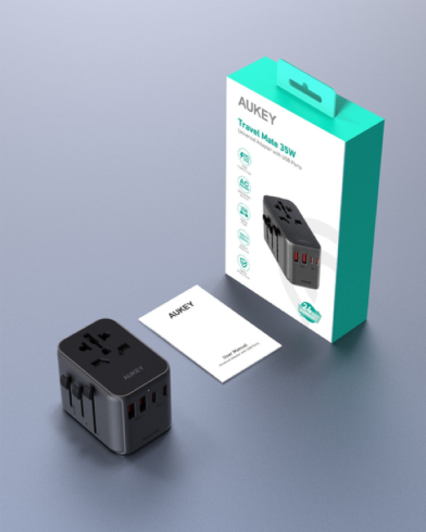 Универсальный дорожный адаптер питания Aukey Travel Mate 35Вт USB-C &USB-A (UK USA EU   AUS CHN) PA-TA07 фото 2