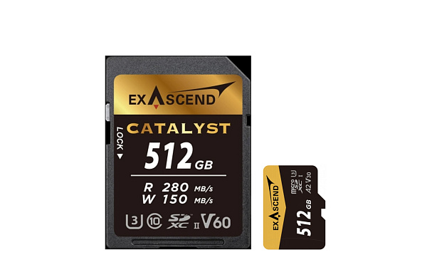 Карта памяти MicroSD ExAscend Catalyst SDXC I 512GB + SD adapter