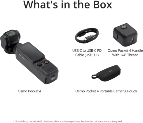 Камера DJI Osmo Pocket 4 Essential Combo фото 4