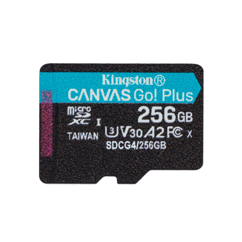Карта памяти Kingston SDCG4/256GBSP Canvas Go Plus A2 U3 V30 256GB фото 1