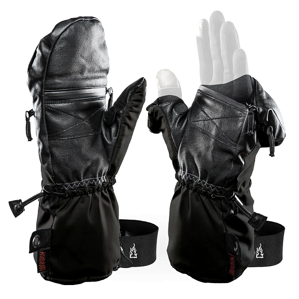 Рукавицы The Heat Company Shell black 8-9