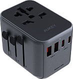Универсальный дорожный адаптер питания Aukey Travel Mate 35Вт USB-C &USB-A (UK USA EU   AUS CHN) PA-TA07