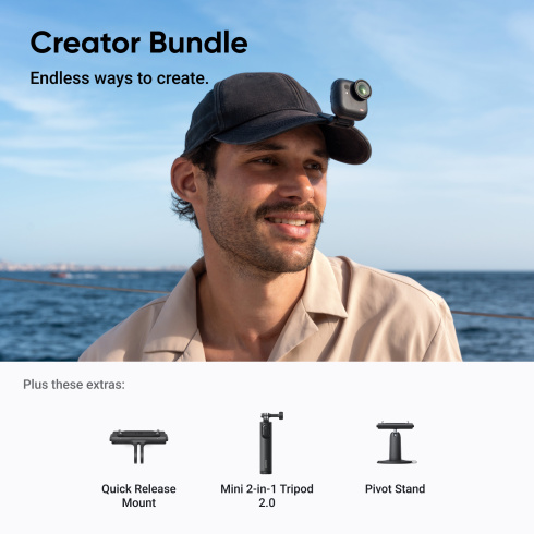 Экшн-камера Insta360 GO 3S Standard Bundle 128 Gb (белый) фото 4