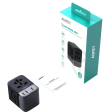 Универсальный адаптер GaN 35Вт Aukey Travel Mate PA-TA07A серый фото 2