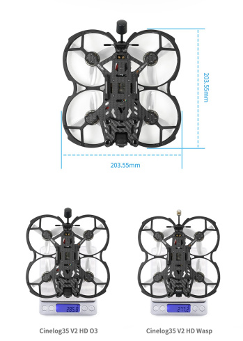Квадрокоптер GEPRC CineLog35 V2 HD O3 FPV 6s TBS фото 7