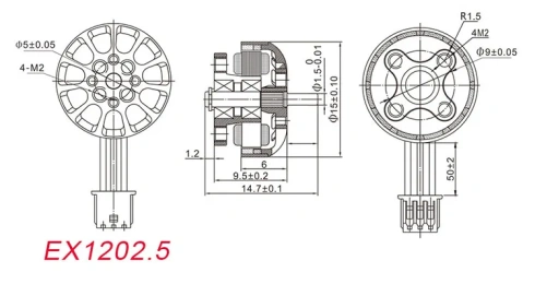 Моторы для дрона Happymodel EX1202.5 11000kv фото 7